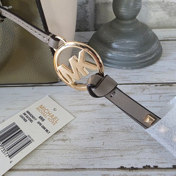 Michael Kors Marilyn Small Color Block Saffiano Leather Messenger Bag NEW - Picture 10 of 15